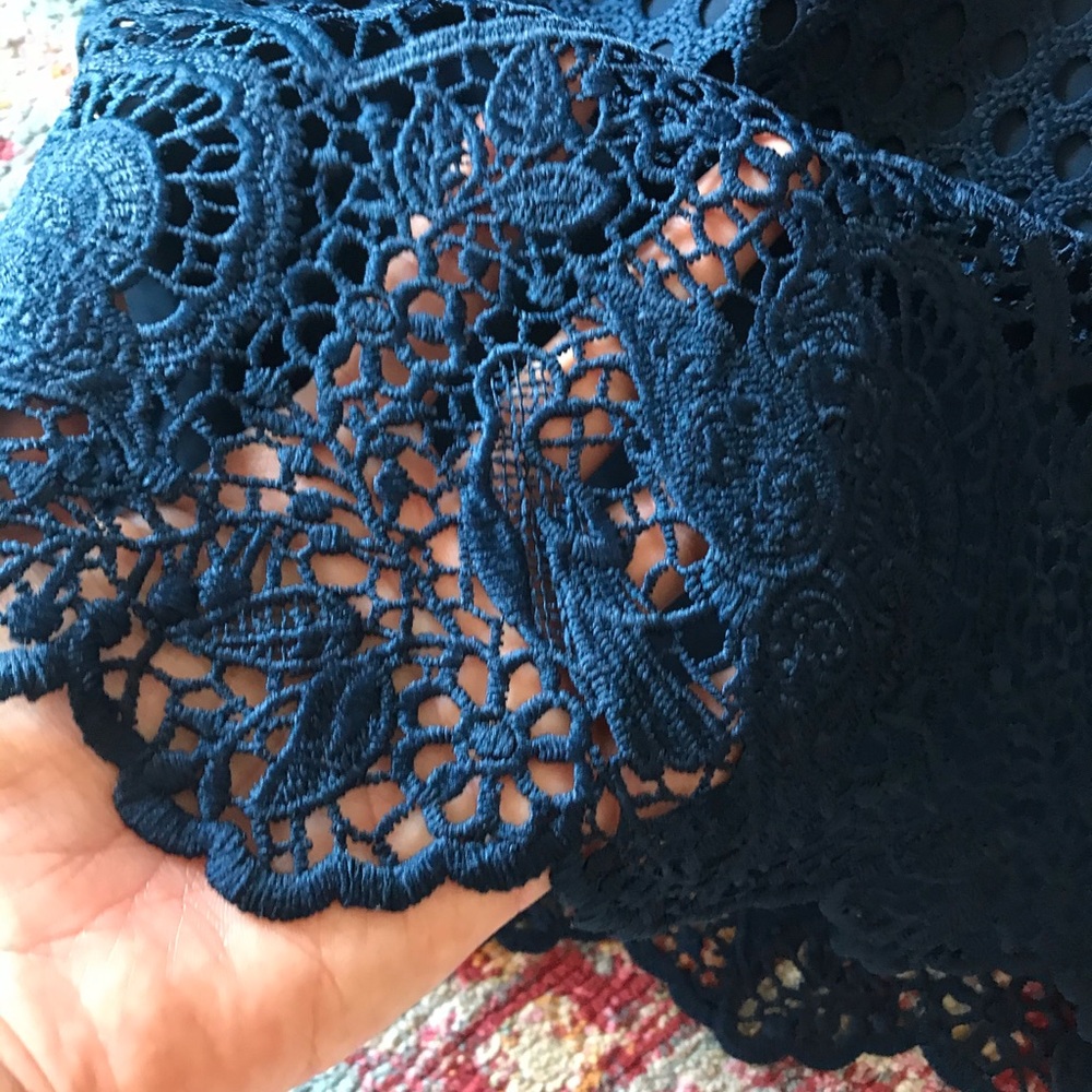 Blue Embroidered Abercrombie Dress - Picture 4 of 5